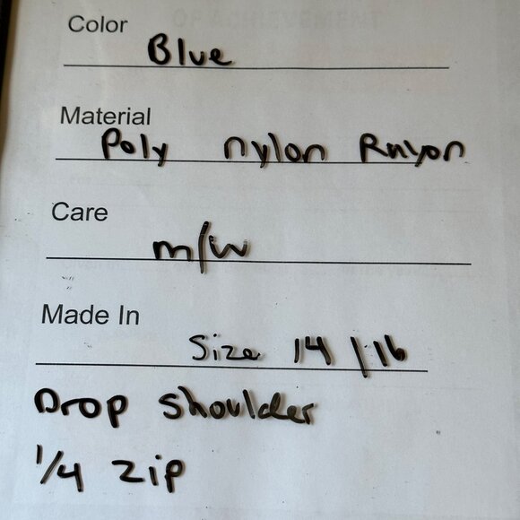 Lane‎ Bryant Sweater Womens 14-16 Blue Ribbed 1/4 Zip Collared Pullover Casual - Picture 12 of 14